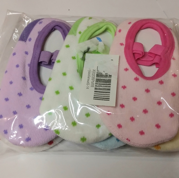 NWT CUNINA 6 PR. BABY TODDLER ANTI SLIP FOOTIES SOCKS 8 - 36M - Picture 9 of 9